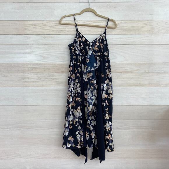 Simply Vera Wang Navy Floral Dress NWT - Picture 1 of 6